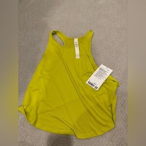 lulu lemon yellow tank top